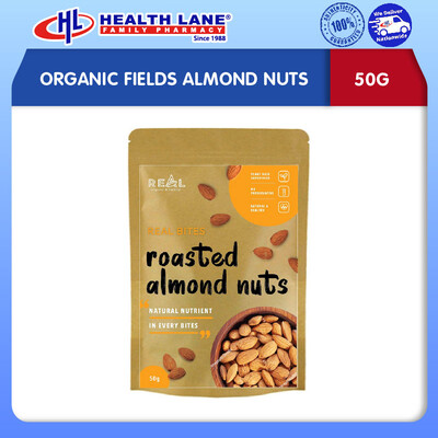 ORGANIC FIELDS ALMOND NUTS 50G